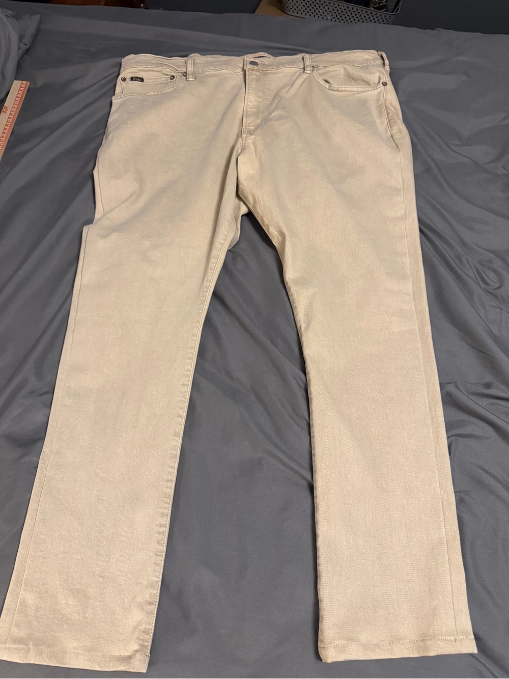 Polo Ralph Lauren Varick Slim fit jeans tan beige 40x29.5